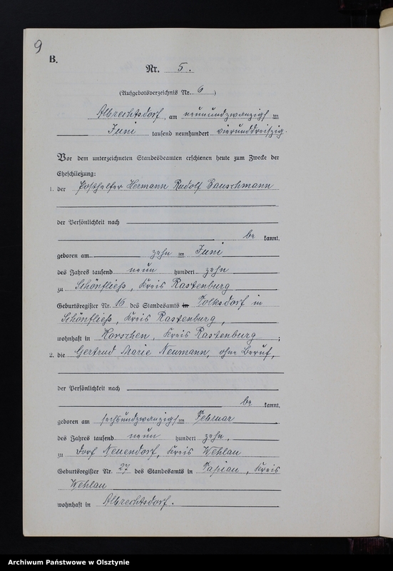 image.from.unit.number "Heiraths-Neben-Register Nr 1 - 16 [ Księga małżeństw - wtóropis ]"