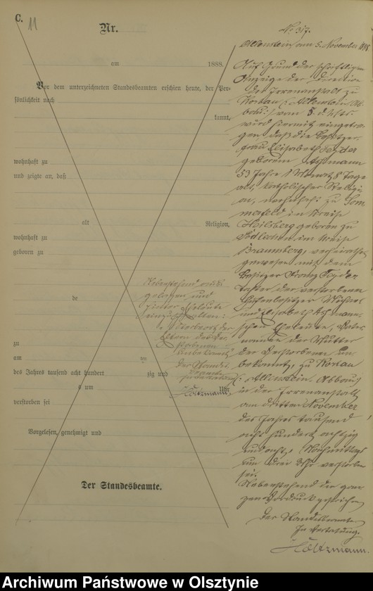 image.from.unit.number "Sterbe-Haupt-Register Tom II,Nr 308 - 394"