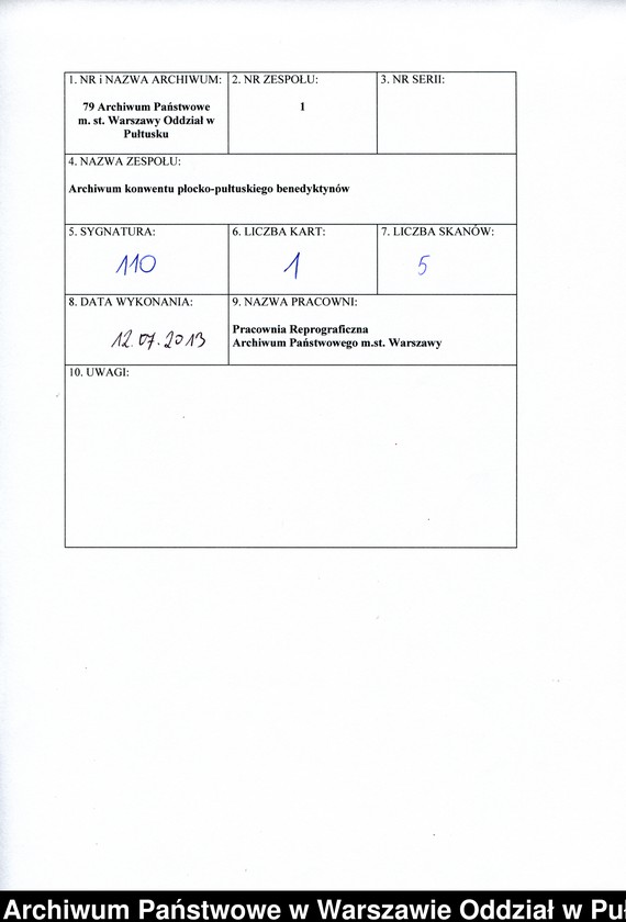 image.from.unit.number "Kwit Walentego Małowieskiego z odebrania, zgodnie z dekretem sądu gr. wyszogrodzkiego, od konwentu zbiegłego do Drwał chłopa Grzegorza z żoną, dziećmi i nieruchomościami"