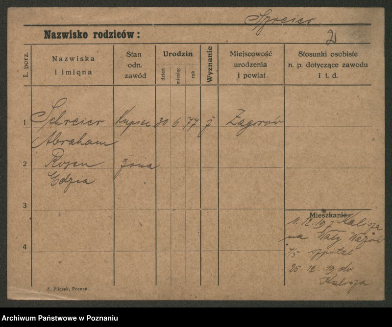 Obraz 8 z jednostki "Szrajer (Schrei...) - Szreder (Schrö..) (żonaci i wdowy)"