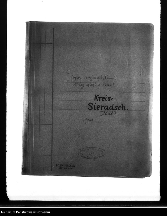 Obraz 4 z jednostki "Wykazy miejscowych Niemców, którzy zginęli w 1939 roku. Kreis Sieradsch (Sieradz)"