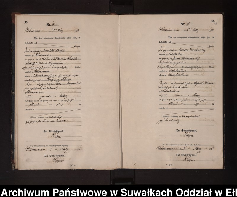 image.from.unit.number "Sterbe-Neben-Register des Preussischen Standes-Amtes Widminnen Kreis Loetzen"