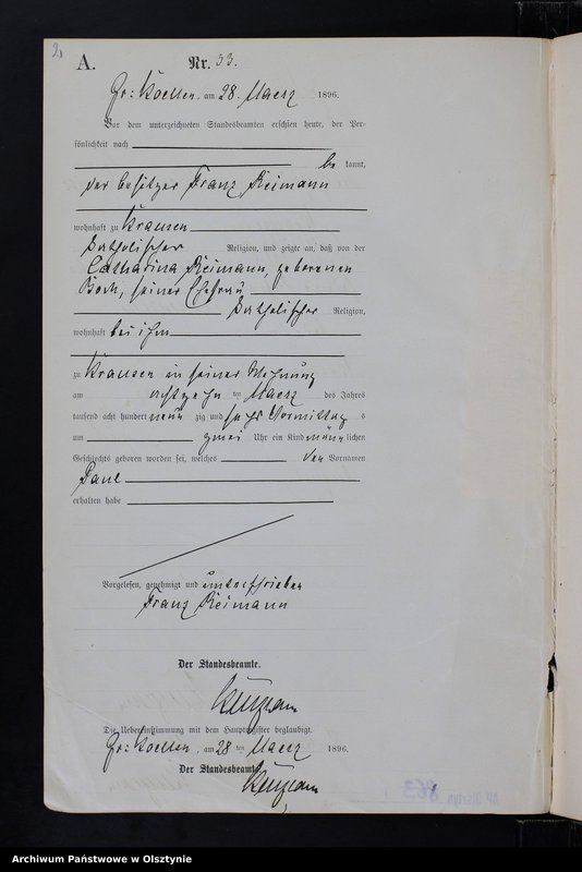 Obraz z jednostki "Geburts-Neben-Register Nr 32 - 143"