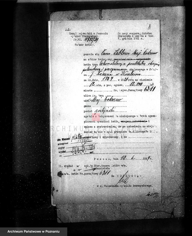 Obraz 5 z jednostki "Majętność Bodzewo pow. gostyński gospodarstwo rolne własność Zabel nr woj. kotła 6311"