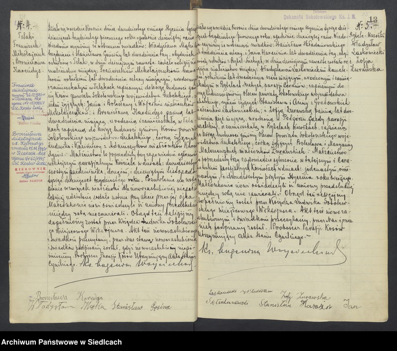 Obraz 16 z jednostki "Akta małżeństw - unikat [Wpisy zaczynają się od aktu nr 39 z dnia 15 października 1930 roku, zakończono na akcie nr 70 z dnia 16 października 1935 roku]"