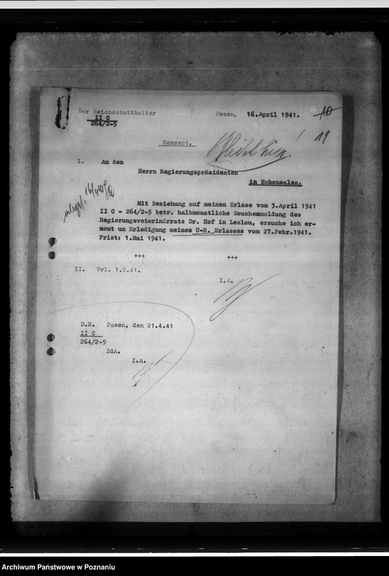 Obraz 15 z jednostki "Anzeigeflichtige Seuchen. Bekämpfung der Tollwut, Maul- und Klauenseuche"