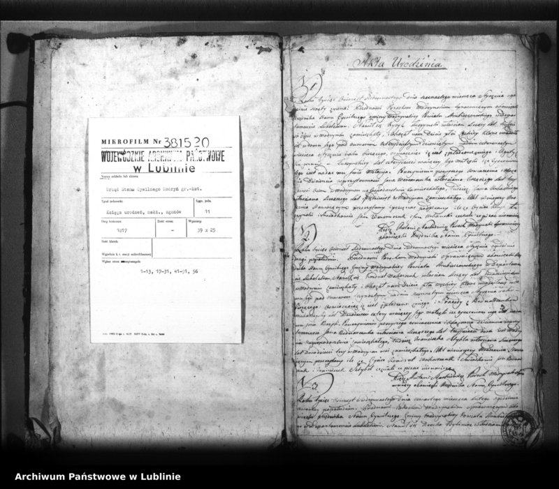 image.from.unit.number "Księga urodzeń, zapowiedzi, małżeństw i zgonów"