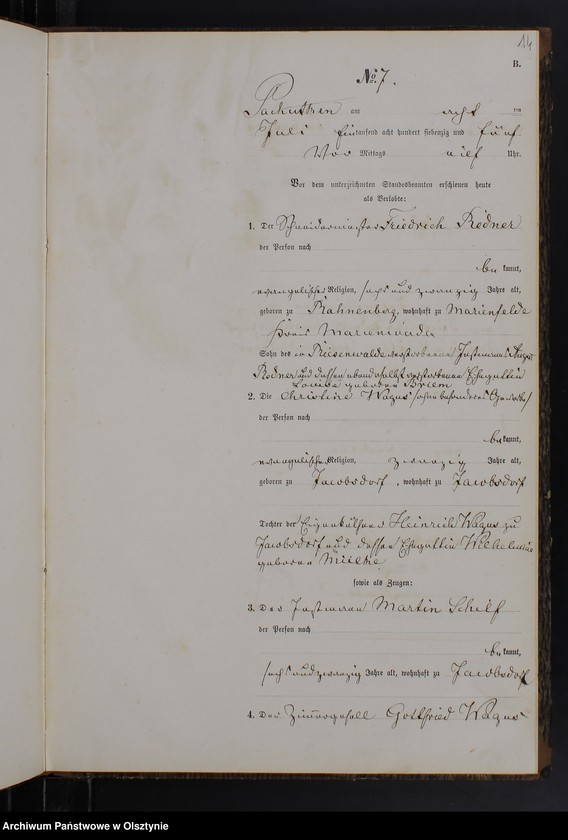 image.from.unit.number "Heiraths-Neben-Register Nr 1 - 13"