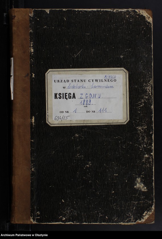 image.from.unit.number "Sterbe-Neben-Register Nr 1 - 111"