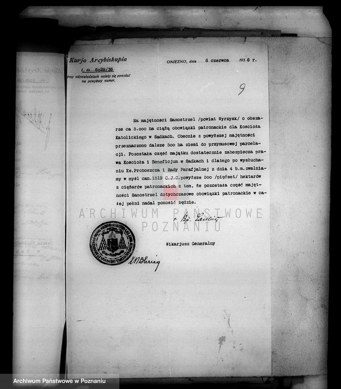 Obraz 15 z jednostki "Przejęcie gruntów za niektóre należności pieniężne z majątku Samostrzel powiatu wyrzyskiego"