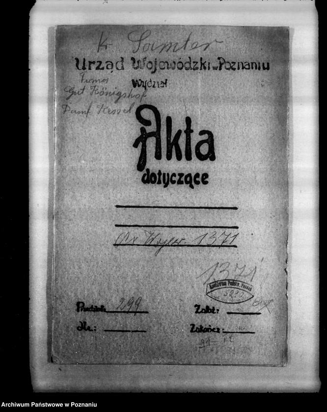 Obraz 4 z jednostki "Gorzelnia parowa dr Wizy majętność Sędziwy powiat szamotulski nr woj. kotła 1371"