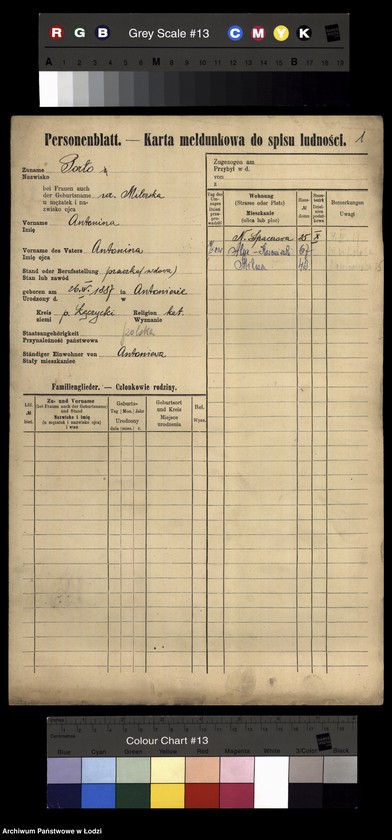 Obraz 3 z jednostki "[Spis ludności Łodzi] Porto-Potocki"