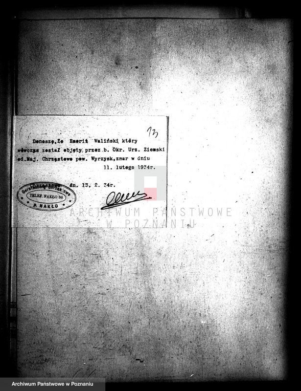 Obraz 17 z jednostki "Majątek Chrząstowo powiatu wyrzyskiego sprawy gminne i ubogich"