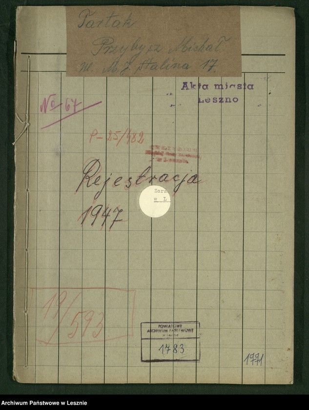 Obraz 2 z jednostki "[Tartak - Michał Przybysz - rejestracja]"