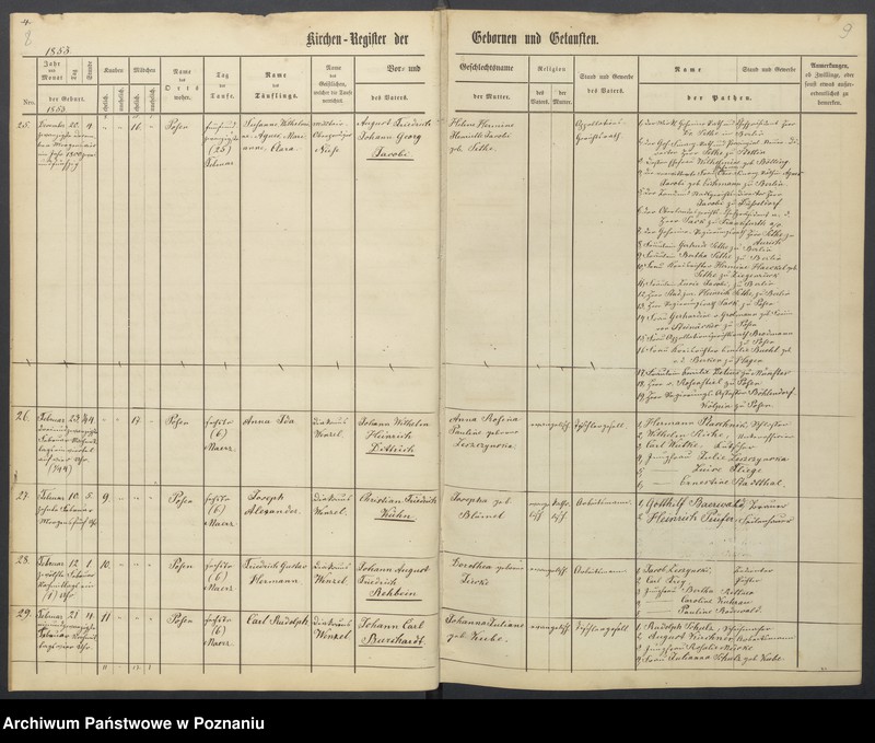 Obraz 7 z jednostki "Verzeichniss der Gebornen und Getauften, Getrauten, Verstorbenen"