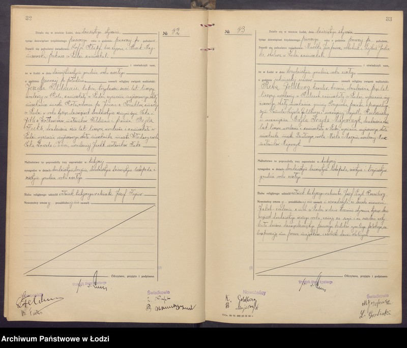 Obraz 19 z jednostki "Akta małżeństw od numeru 1 do numeru 700"