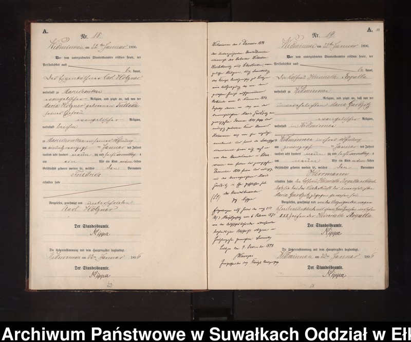 image.from.unit.number "Geburts-Neben-Register des Preussischen Standes-Amtes Widminnen Kreis Loetzen"
