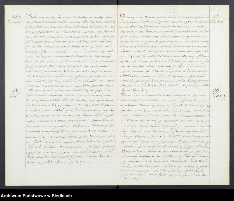 Obraz 10 z jednostki "Akta urodzeń, małżeństw, zgonów"