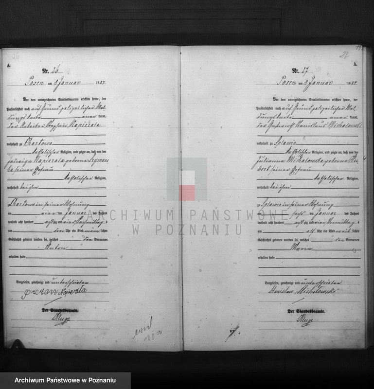 Obraz 15 z jednostki "Księga urodzeń t. I"