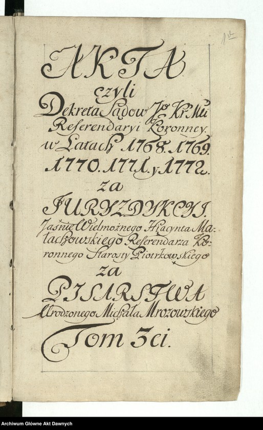 Obraz 16 z kolekcji "Referendaria Koronna111"