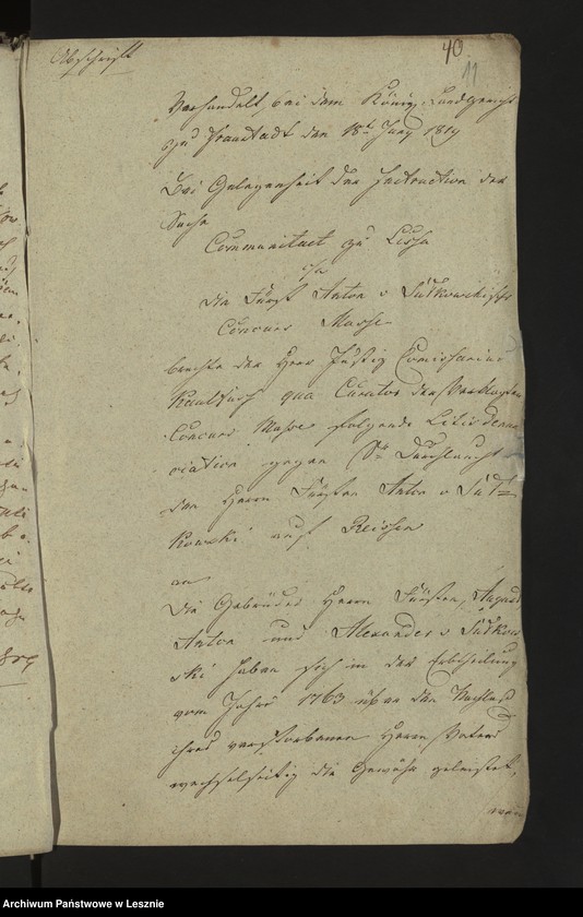Obraz 14 z jednostki "[Sprawy procesowe miasta Leszna z Sułkowskim]"