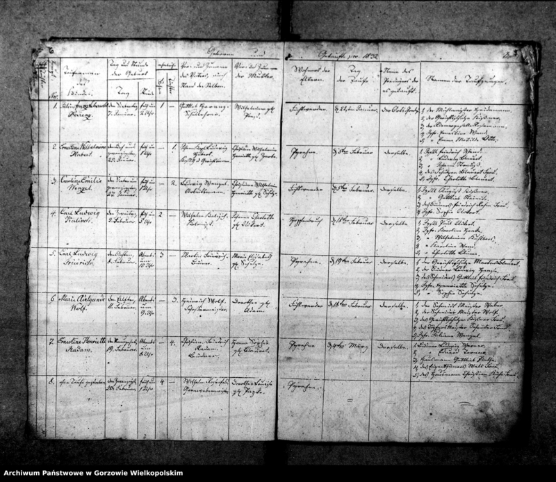 Obraz 8 z jednostki "Duplikate der Kirchenbücher von Pyrehne (Pyrzany): Pyrehne (Pyrzany), Woxholländer (Oksza), Logau (Łagów), Schützensorge (Kłopotowo), Pyrehner Holländer (Pyrzanki), Gross Rehne (Rań), Enterwerder (Kownatki), Stremeltswerder, Radewiesen (Zagajno), Ludwigshof (Okrąglica)."