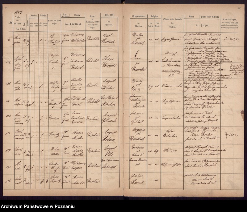 Obraz 19 z jednostki "[Akta urodzeń i chrztów, zgonów, ślubów]"