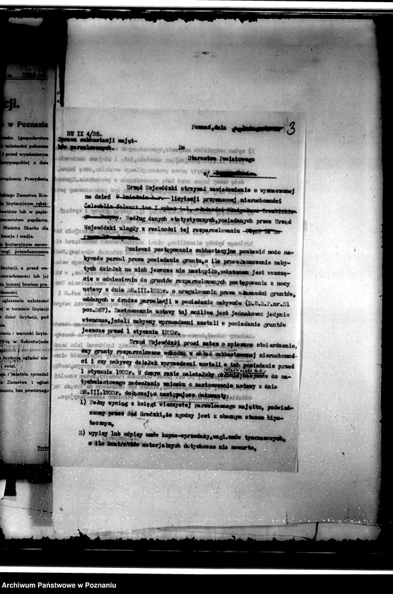 Obraz 7 z jednostki "Uregulowanie w trybie ustawy z dnia 28.III.1953 r. prawa własności rozparcelowanych gruntów majątku Zelechlin"