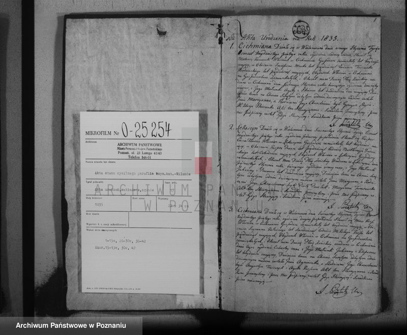 image.from.unit.number "Akta urodzeń, małżeństw i zejścia"