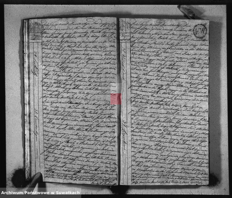 Obraz 12 z jednostki "Akta Urzędnika Stanu Cywilnego Urodzonych w Gminie Jeleniewskiey, od Dnia 1-go Miesiąca Stycznia 1819 do ostatniego Grudnia tegoż Roku."