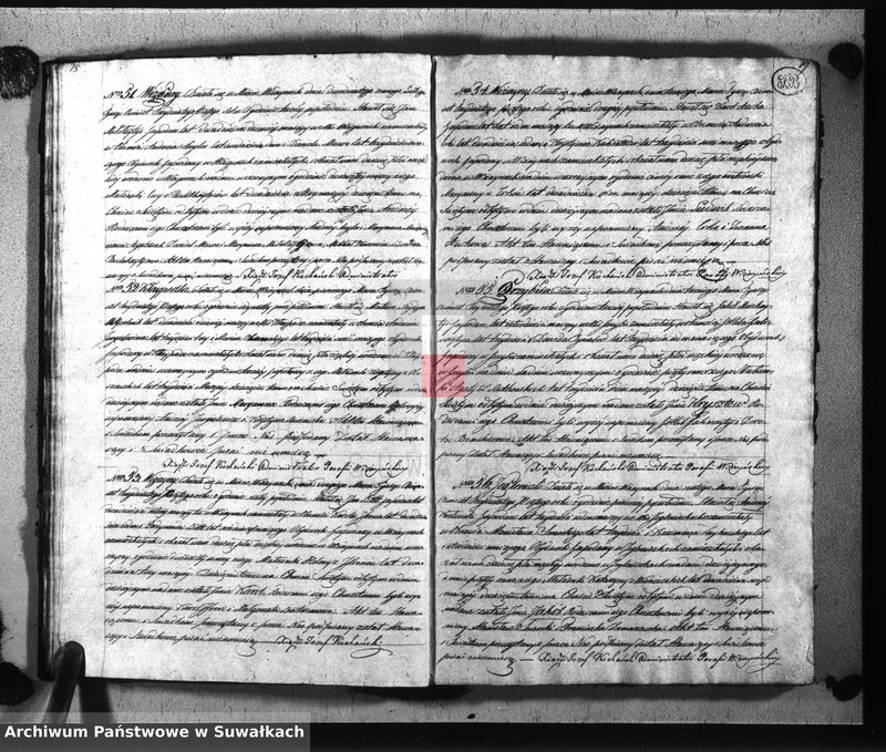 image.from.unit.number "Księga duplikat aktów kościoła parafialnego wiżayńskiego na rok 1835 służące-obejmujące metryki urodzonych, zaślubionych i zeszłych"