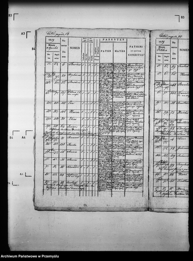 Obraz 17 z jednostki "[Kopie ksiąg metrykalnych parafii Wysowa z filią Blechnarka (dekanat Gorlice)]"