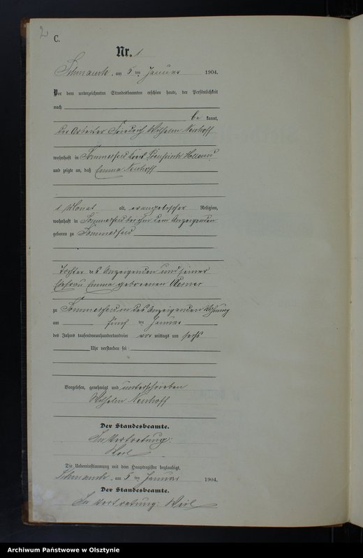 image.from.unit.number "Sterbe-Neben-Register Nr 1 - 27"