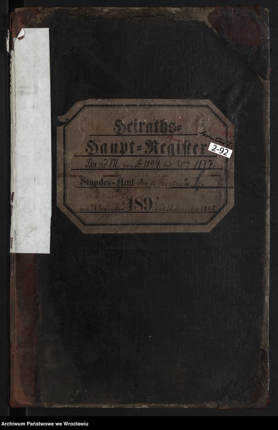 image.from.unit.number "Heiraths-Haupt-Register Breslau I 1898 Band 7"