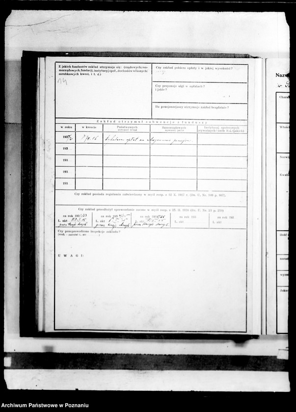 Obraz 18 z jednostki "/Zakłady opiekuńcze, kartoteka/"