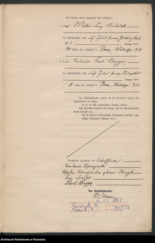 Obraz 4 z jednostki "Księga miejscowa małżeństw tom III [Rejestr główny małżeństw]"