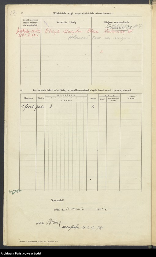 image.from.unit.number "Księga inwentarzowa nieruchomości m. Łodzi ul. Helska"