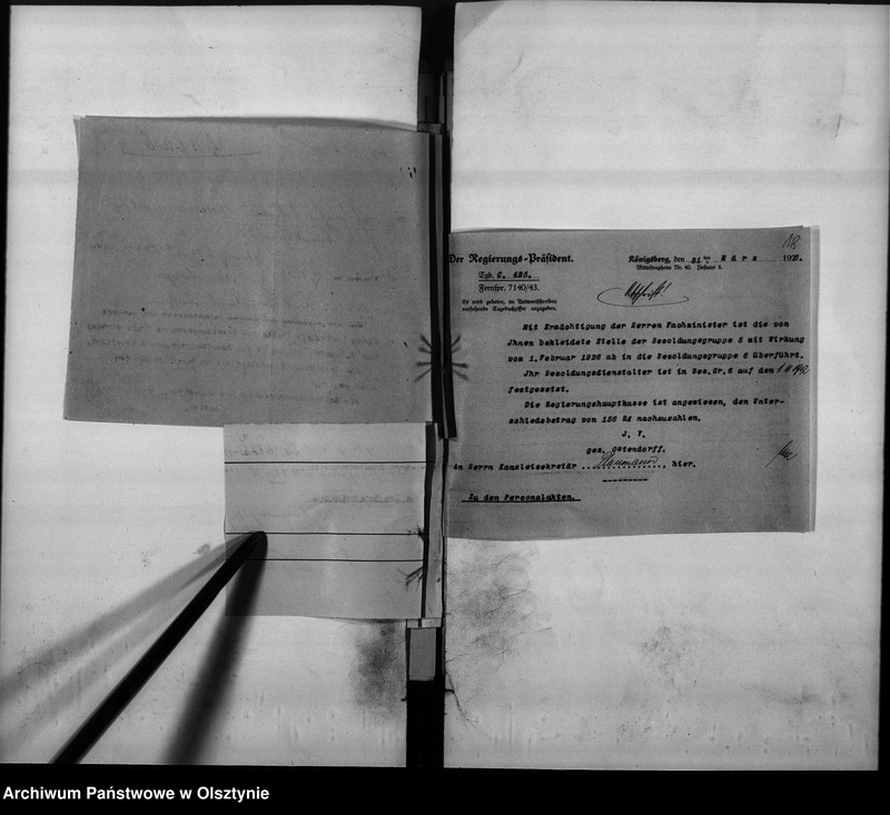 image.from.unit.number "Personal-Akten für den Kanzlei Sekrär Plaumann [Friedrich Karl]"
