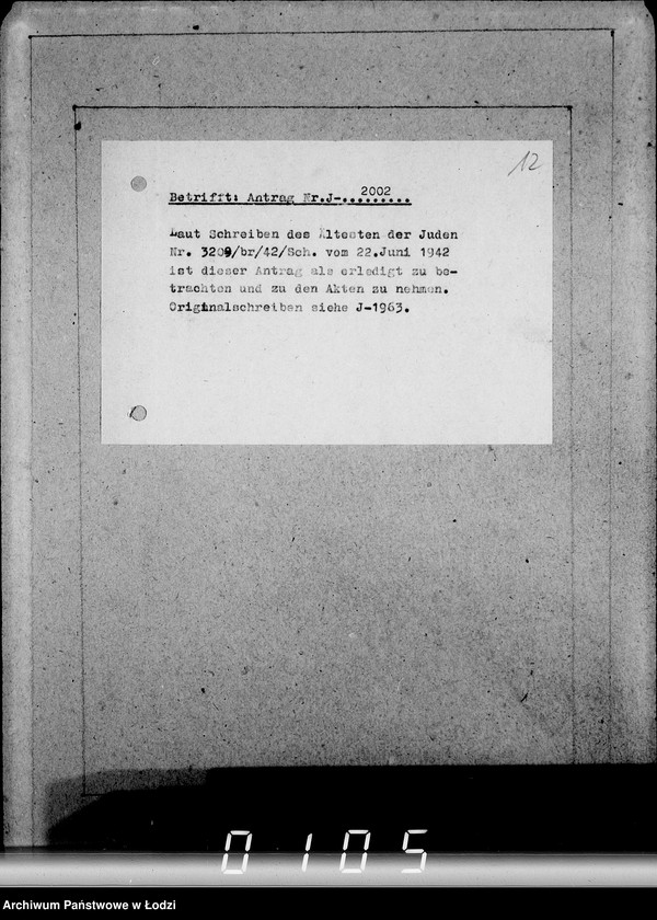 Obraz 16 z jednostki "J 2001-2020 [Wnioski Żydów z Getta o zwrot należności za towar wzięty na kredyt]"