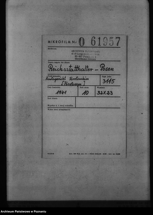 Obraz 2 z jednostki "Amtsgericht Krotoschin - Krotoszyn"