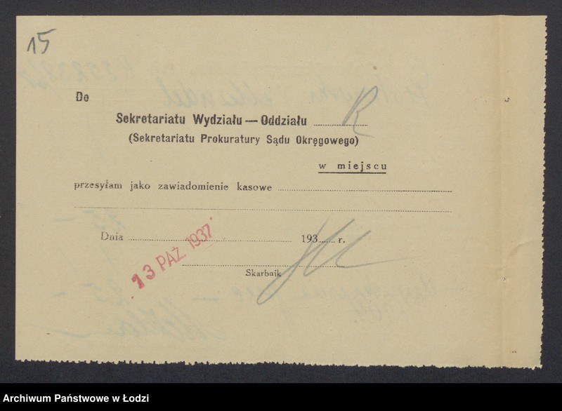 Obraz 17 z jednostki "Izrael Piotrkowski, Aron Mandel- wyrób i sprzedaż towarów półjedwabnych i podszewek"