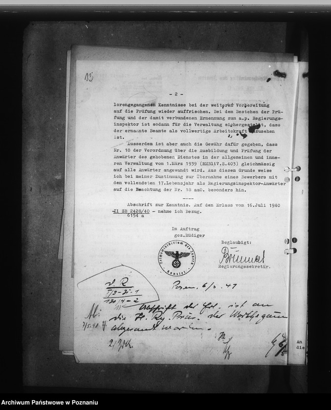 Obraz 17 z jednostki "Nachwuchs für den gehobenen Dienst"