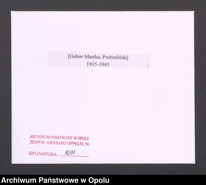 Obraz 2 z jednostki "[Gabor Martha, Probstfelde]"