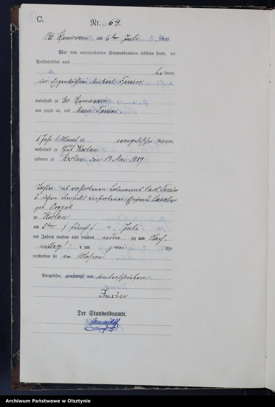 image.from.unit.number "Sterbe-Haupt-Register Nr 55 - 116 /część księgi/"