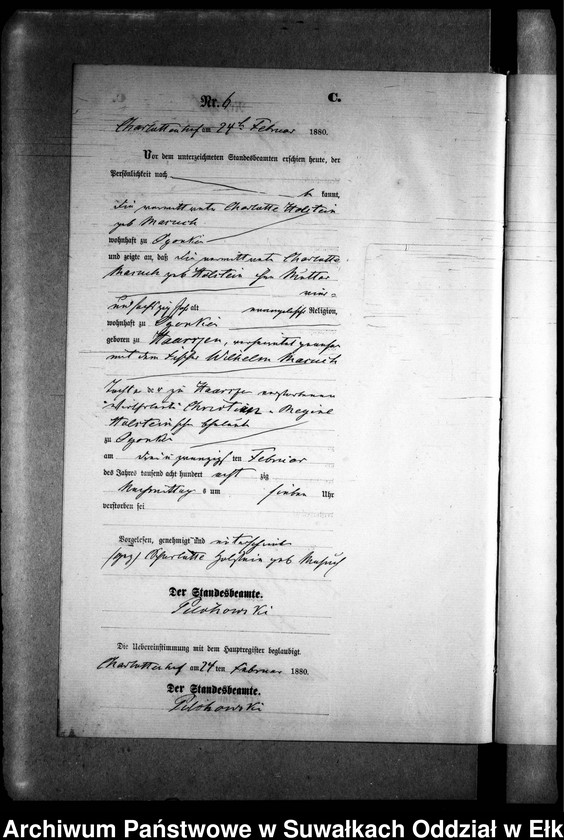 image.from.unit.number "Sterbe-Neben-Register des Preussischen Standes-Amtes Gr. Strengeln Kreis Angerburg"