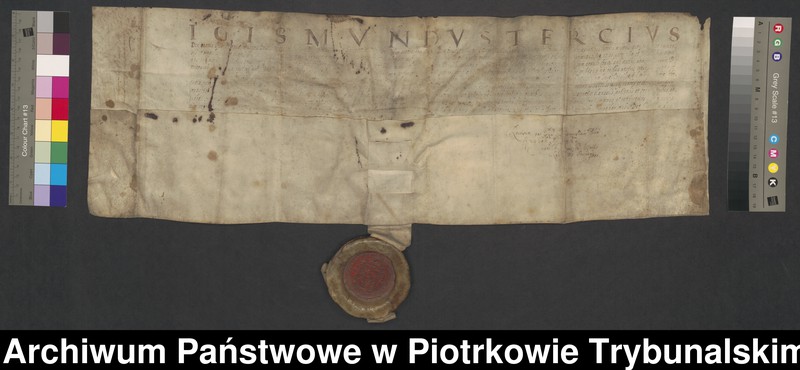 image.from.unit.number "[Przywilej króla Zygmunta III dla miasta Piotrkowa potwierdzający wcześniej nadane przywileje]"