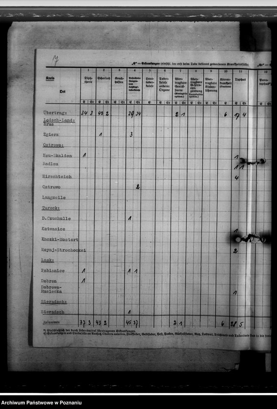 Obraz 11 z jednostki "Nachweisungen von übertragbaren Krankheiten"