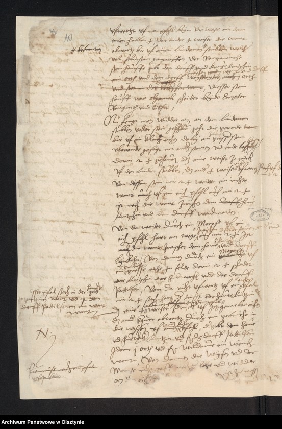 image.from.unit.number "[Protokół obmiaru i określenia granic majątków w starostwie Ragneta oraz wyrysy granic wsi]"