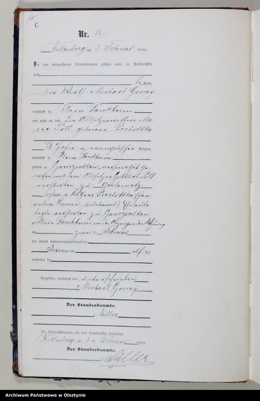 image.from.unit.number "Sterbe-Neben-Register Nr 1 - 172"