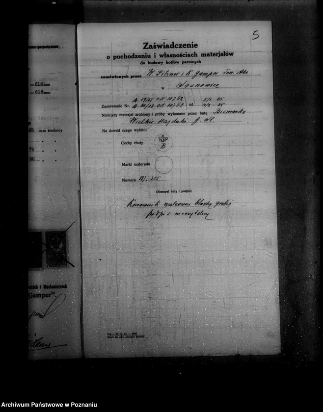 image.from.unit.number "Cukrownia w Miejskiej Górce powiat rawicki nr woj. kotła 5738"